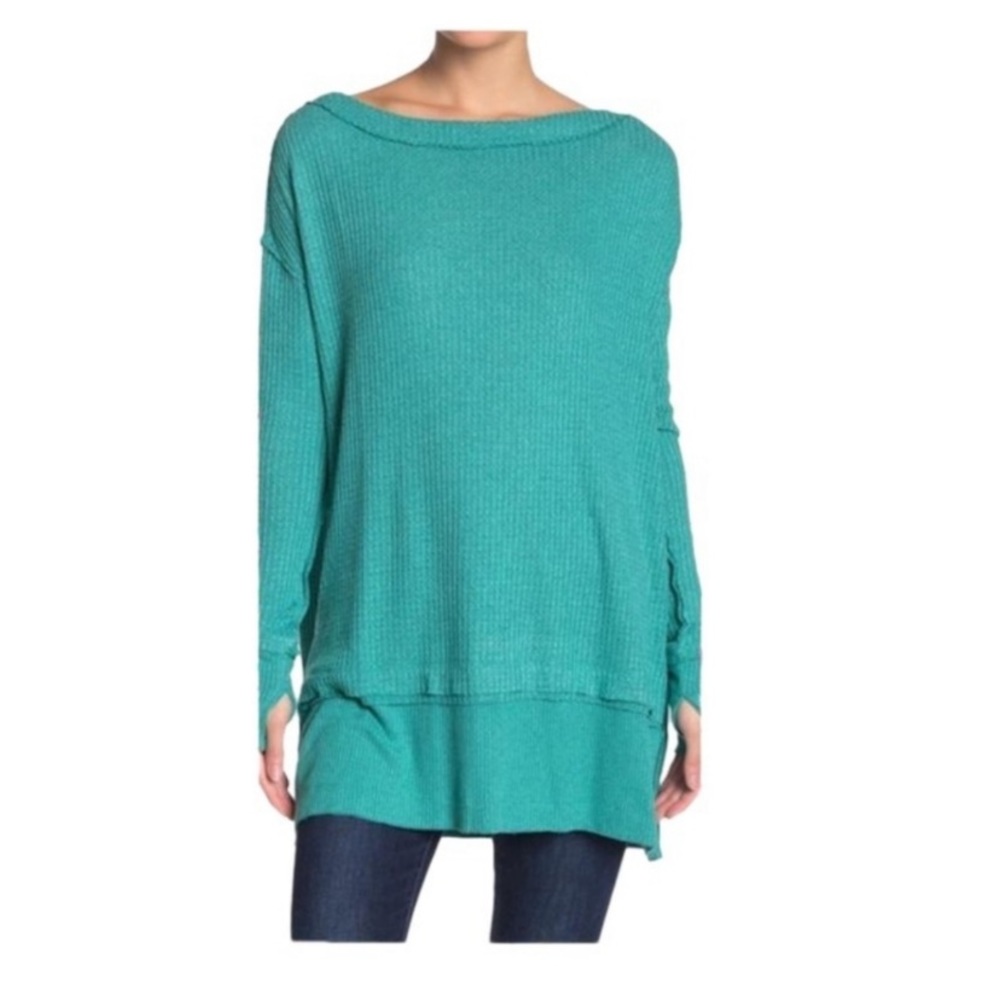 WE THE FREE NORTH SHORE WAFFLE KNIT LONG SLEEVE TOP